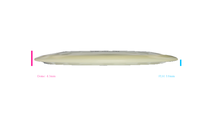 Pie Pan Discs 2026 BYOP Crop Wreckers Pre-Release Cherry Glow Hype Distance Driver Profile View