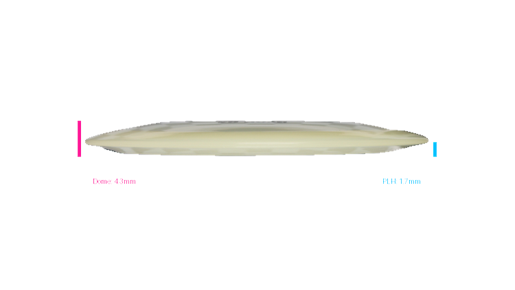 Pie Pan Discs 2026 BYOP Crop Wreckers Pre-Release Cherry Glow Hype Distance Driver Profile View