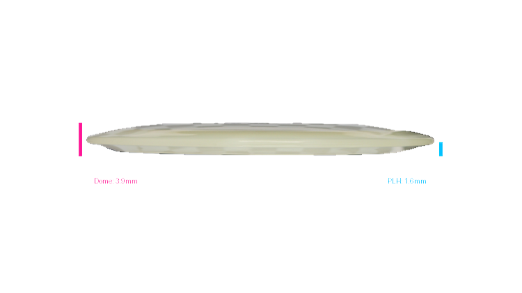 Pie Pan Discs 2026 BYOP Crop Wreckers Cherry Glow Grunt (retooled) Fairway Driver Profile View