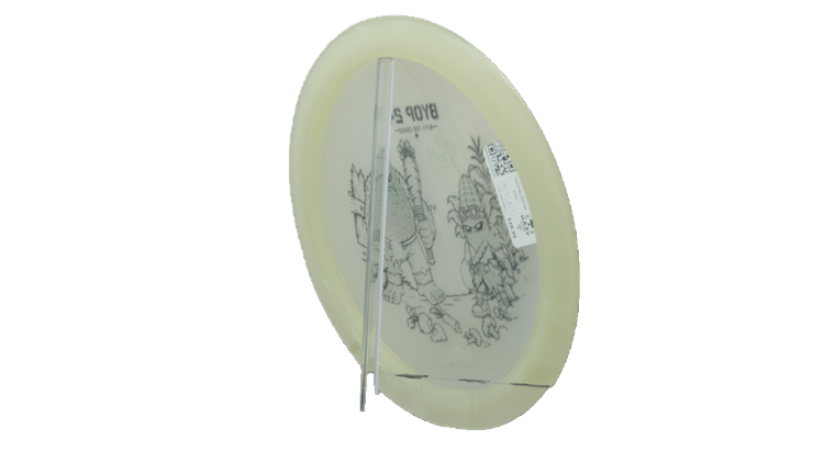 Pie Pan Discs 2026 BYOP Crop Wreckers Cherry Glow Grunt (retooled) Fairway Driver Back View