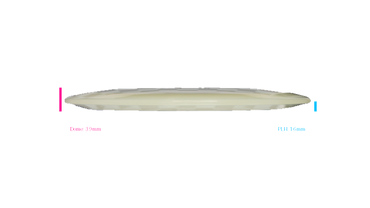 Pie Pan Discs 2026 BYOP Crop Wreckers Cherry Glow Grunt (retooled) Fairway Driver Profile View