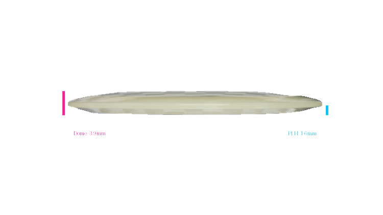 Pie Pan Discs 2026 BYOP Crop Wreckers Cherry Glow Grunt (retooled) Fairway Driver Profile View
