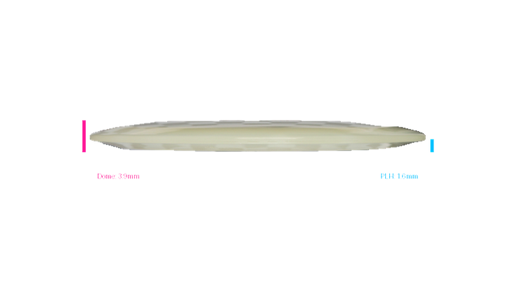 Pie Pan Discs 2026 BYOP Crop Wreckers Cherry Glow Grunt (retooled) Fairway Driver Profile View