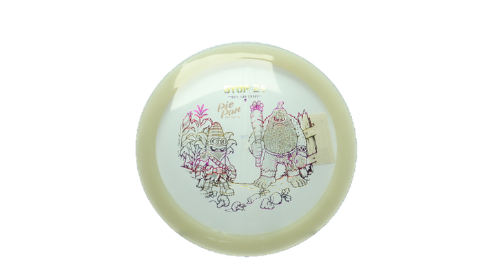 Pie Pan Discs 2026 BYOP Crop Wreckers Cherry Glow Grunt (retooled) Fairway Driver Front View