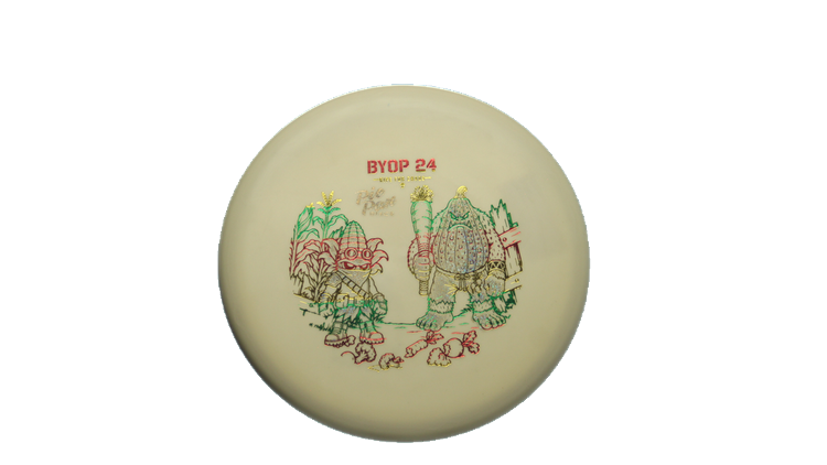 Pie Pan Discs 2026 BYOP Crop Wreckers Butter Line Glow Bagger Putter Front View