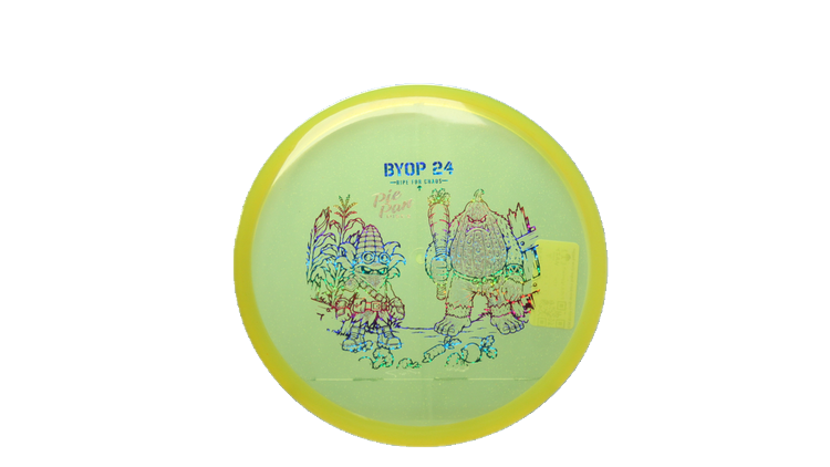 Pie Pan Discs 2026 BYOP Crop Wreckers Sugar Glow Bagger Putter Front View