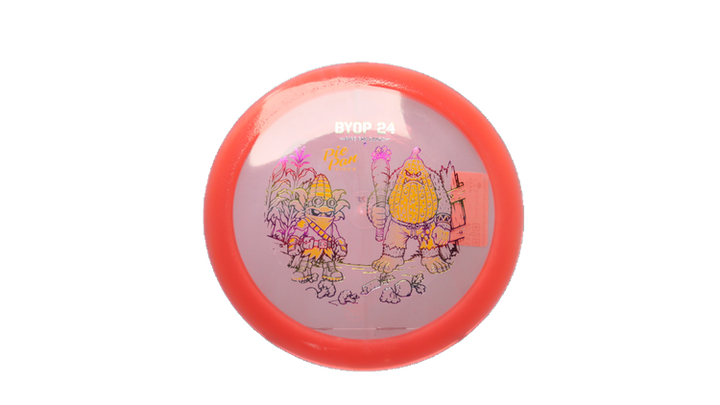 Pie Pan Discs 2026 BYOP Crop Wreckers Cherry Grunt (retooled) Fairway Driver Front View