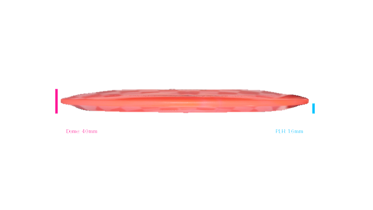 Pie Pan Discs 2026 BYOP Crop Wreckers Cherry Grunt (retooled) Fairway Driver Profile View