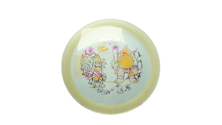 Pie Pan Discs 2026 BYOP Crop Wreckers Cherry Grunt (retooled) Fairway Driver Front View
