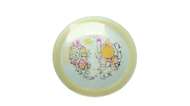 Pie Pan Discs 2026 BYOP Crop Wreckers Cherry Grunt (retooled) Fairway Driver Front View