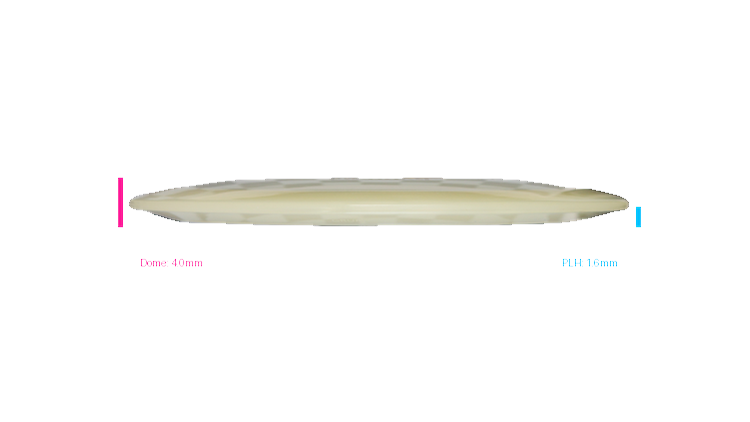 Pie Pan Discs 2026 BYOP Crop Wreckers Cherry Grunt (retooled) Fairway Driver Profile View