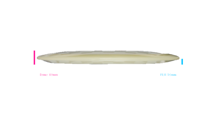 Pie Pan Discs 2026 BYOP Crop Wreckers Cherry Grunt (retooled) Fairway Driver Profile View