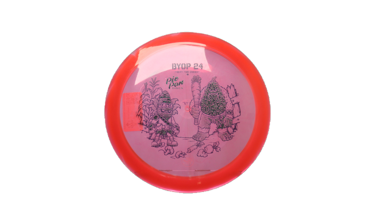 Pie Pan Discs 2026 BYOP Crop Wreckers Cherry Grunt (retooled) Fairway Driver Front View