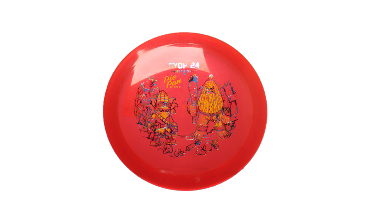 Pie Pan Discs 2026 BYOP Crop Wreckers Cherry Grunt (retooled) Fairway Driver Front View