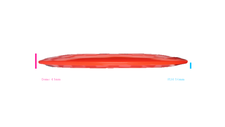 Pie Pan Discs 2026 BYOP Crop Wreckers Cherry Grunt (retooled) Fairway Driver Profile View