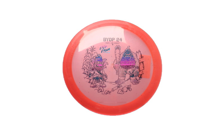 Pie Pan Discs 2026 BYOP Crop Wreckers Cherry Grunt (retooled) Fairway Driver Front View