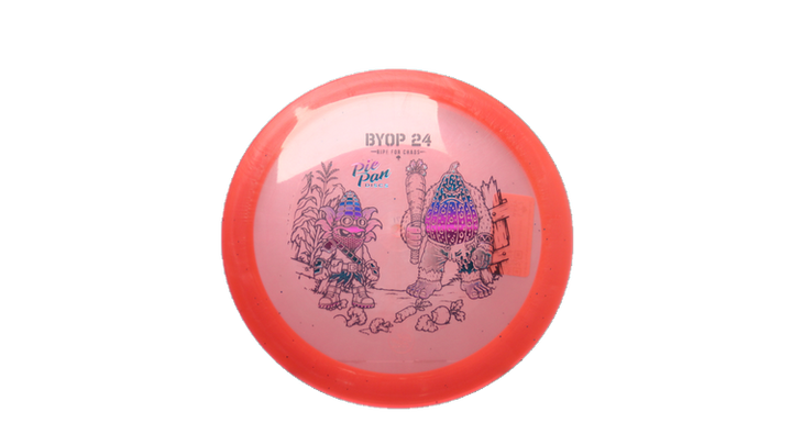 Pie Pan Discs 2026 BYOP Crop Wreckers Cherry Grunt (retooled) Fairway Driver Front View