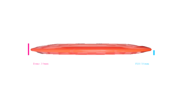 Pie Pan Discs 2026 BYOP Crop Wreckers Cherry Grunt (retooled) Fairway Driver Profile View