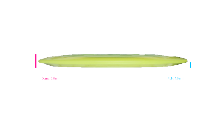 Pie Pan Discs 2026 BYOP Crop Wreckers Cherry Grunt (retooled) Fairway Driver Profile View