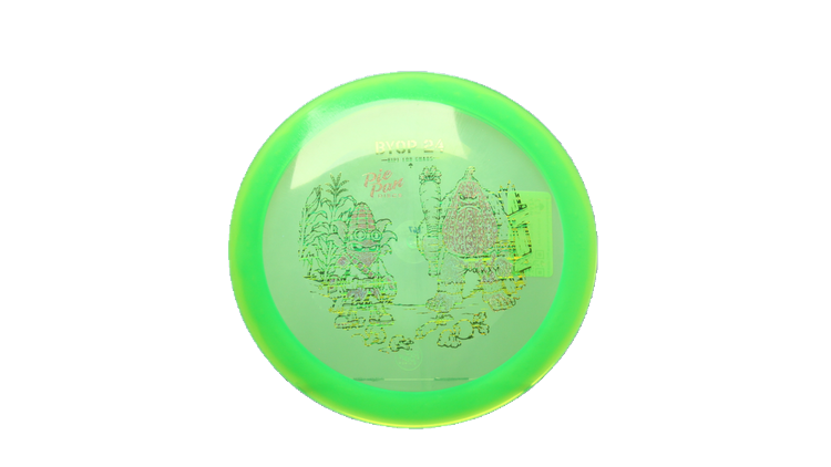 Pie Pan Discs 2026 BYOP Crop Wreckers Cherry Grunt (retooled) Fairway Driver Front View