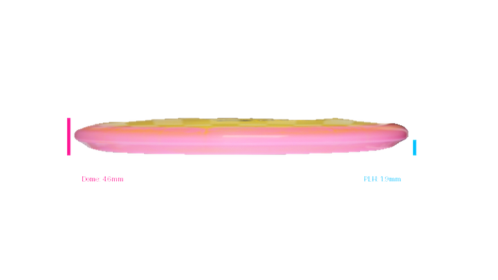 Latitude 64 2026 Kristin Latt Team Series Gold Orbit Claymore Midrange Profile View