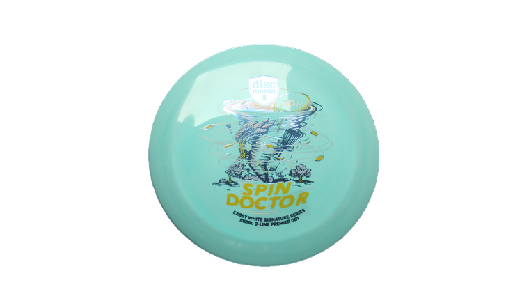 Discmania Spin Doctor - Casey White Signature Series Swirl Q-Line Premier DD1 Distance Driver Front View