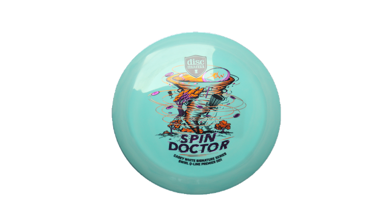 Discmania Spin Doctor - Casey White Signature Series Swirl Q-Line Premier DD1 Distance Driver Front View