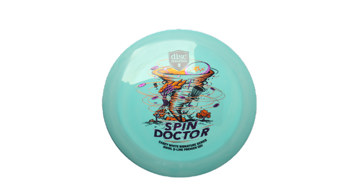 Discmania Spin Doctor - Casey White Signature Series Swirl Q-Line Premier DD1 Distance Driver Front View