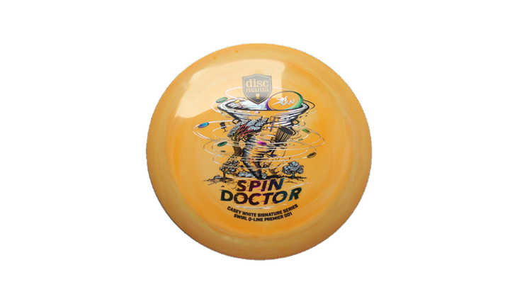 Discmania Spin Doctor - Casey White Signature Series Swirl Q-Line Premier DD1 Distance Driver Front View
