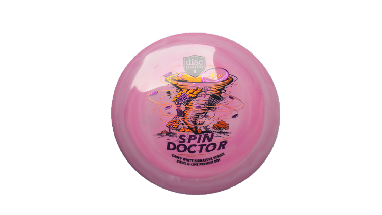 Discmania Spin Doctor - Casey White Signature Series Swirl Q-Line Premier DD1 Distance Driver Front View