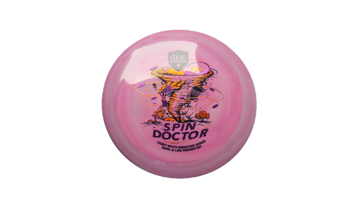 Discmania Spin Doctor - Casey White Signature Series Swirl Q-Line Premier DD1 Distance Driver Front View