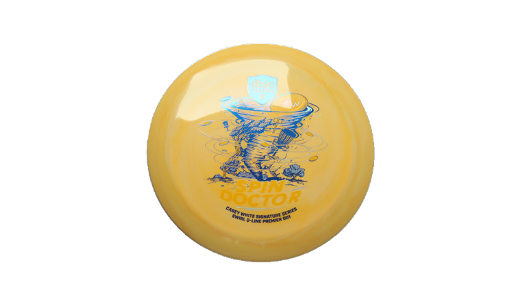 Discmania Spin Doctor - Casey White Signature Series Swirl Q-Line Premier DD1 Distance Driver Front View