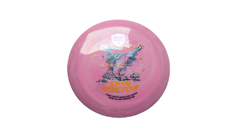Discmania Spin Doctor - Casey White Signature Series Swirl Q-Line Premier DD1 Distance Driver Front View