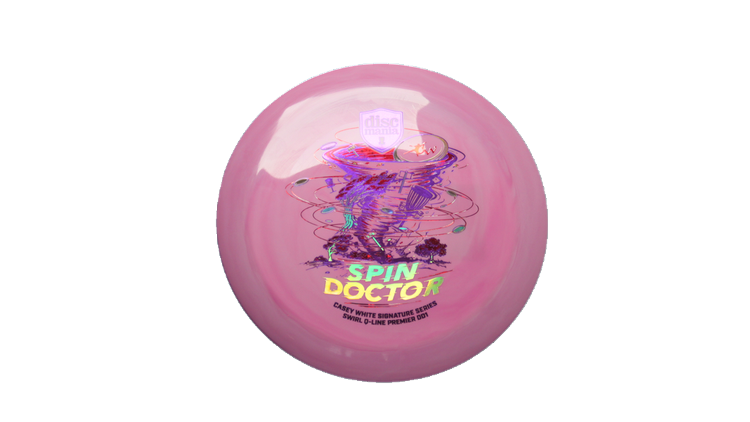 Discmania Spin Doctor - Casey White Signature Series Swirl Q-Line Premier DD1 Distance Driver Front View