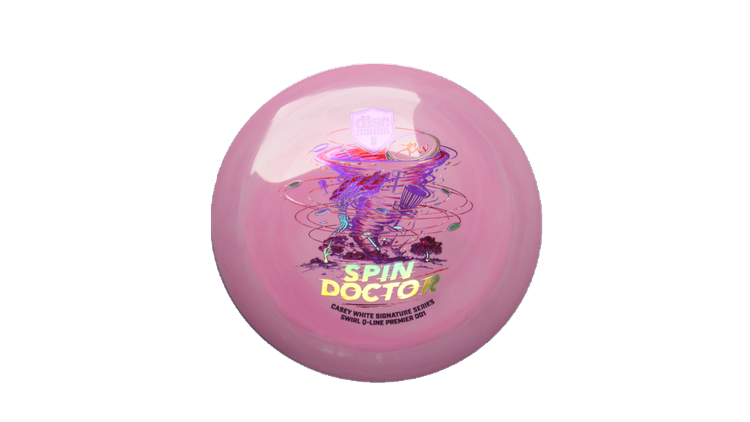 Discmania Spin Doctor - Casey White Signature Series Swirl Q-Line Premier DD1 Distance Driver Front View