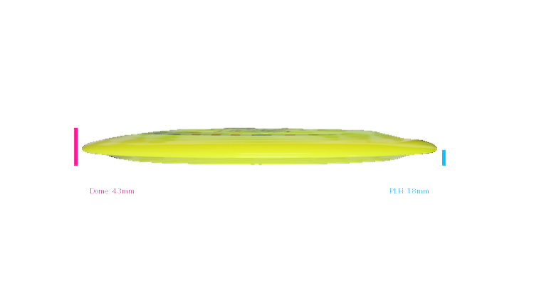 Discraft First Run Z Terminator Distance Driver Profile View