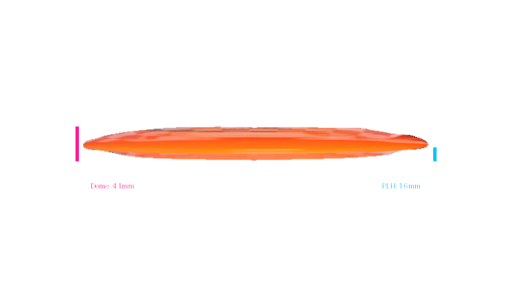 Discraft First Run Z Terminator Distance Driver Profile View