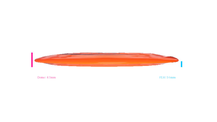 Discraft First Run Z Terminator Distance Driver Profile View