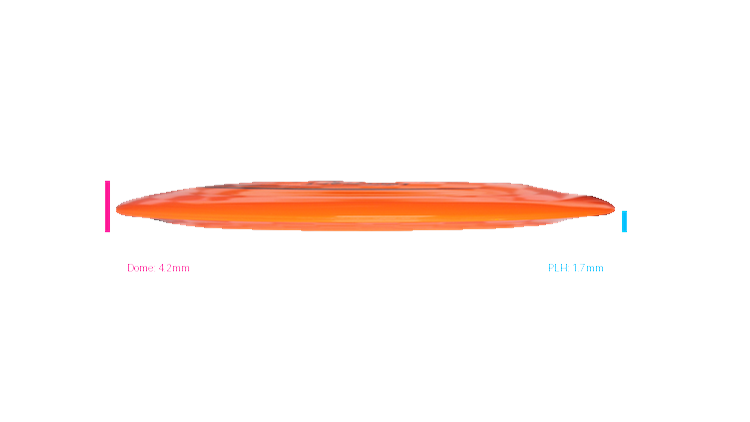Discraft First Run Z Terminator Distance Driver Profile View