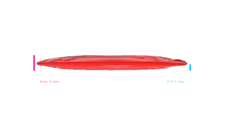 Discraft First Run Z Terminator Distance Driver Profile View