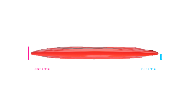 Discraft First Run Z Terminator Distance Driver Profile View