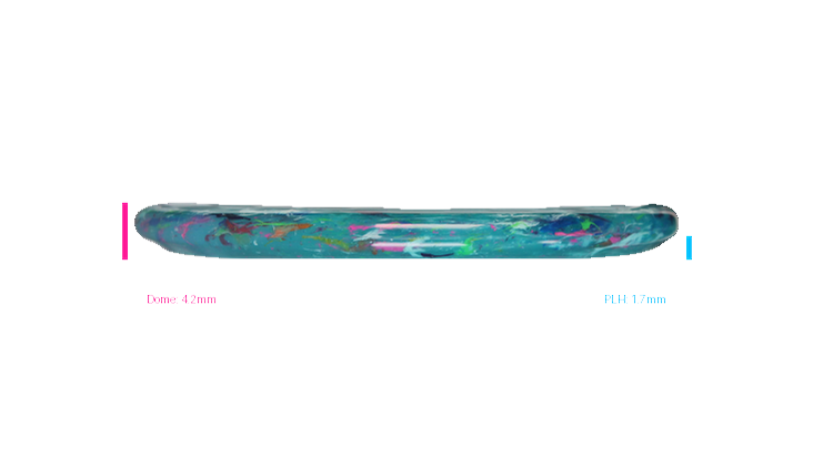 Discraft Swirl Jawbreaker Captain's Caliber Putter Profile View