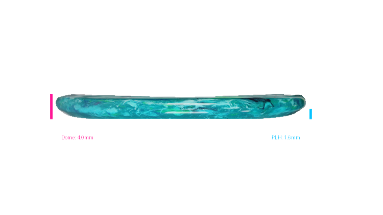 Discraft Swirl Jawbreaker Captain's Caliber Putter Profile View