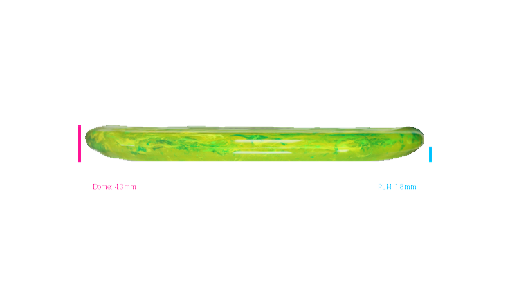 Discraft Swirl Jawbreaker Captain's Caliber Putter Profile View