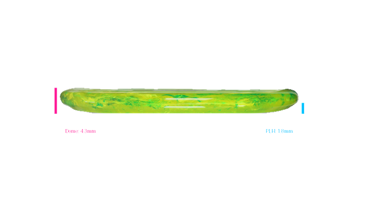Discraft Swirl Jawbreaker Captain's Caliber Putter Profile View