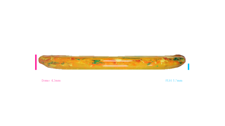Discraft Swirl Jawbreaker Captain's Caliber Putter Profile View