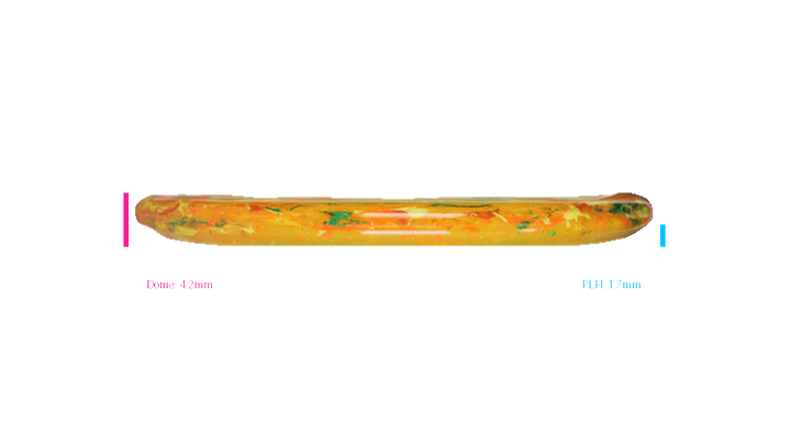 Discraft Swirl Jawbreaker Captain's Caliber Putter Profile View