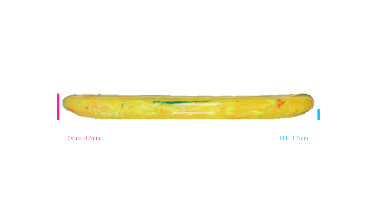 Discraft Swirl Jawbreaker Captain's Caliber Putter Profile View