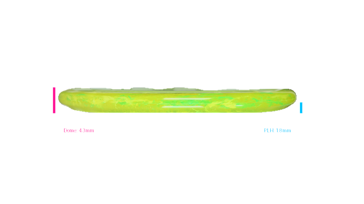 Discraft Swirl Jawbreaker Captain's Caliber Putter Profile View