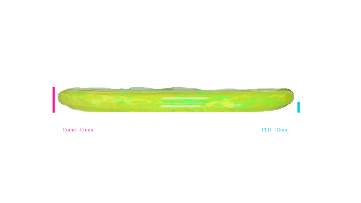 Discraft Swirl Jawbreaker Captain's Caliber Putter Profile View